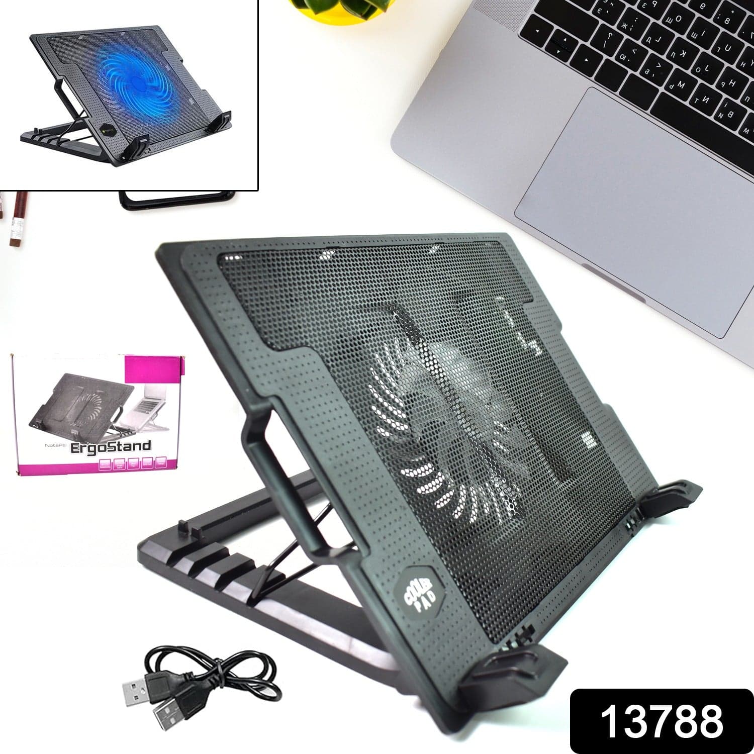Laptop Fan Cooling Pad, Laptop Cooling Pad (1 Pc) thumbnail 2
