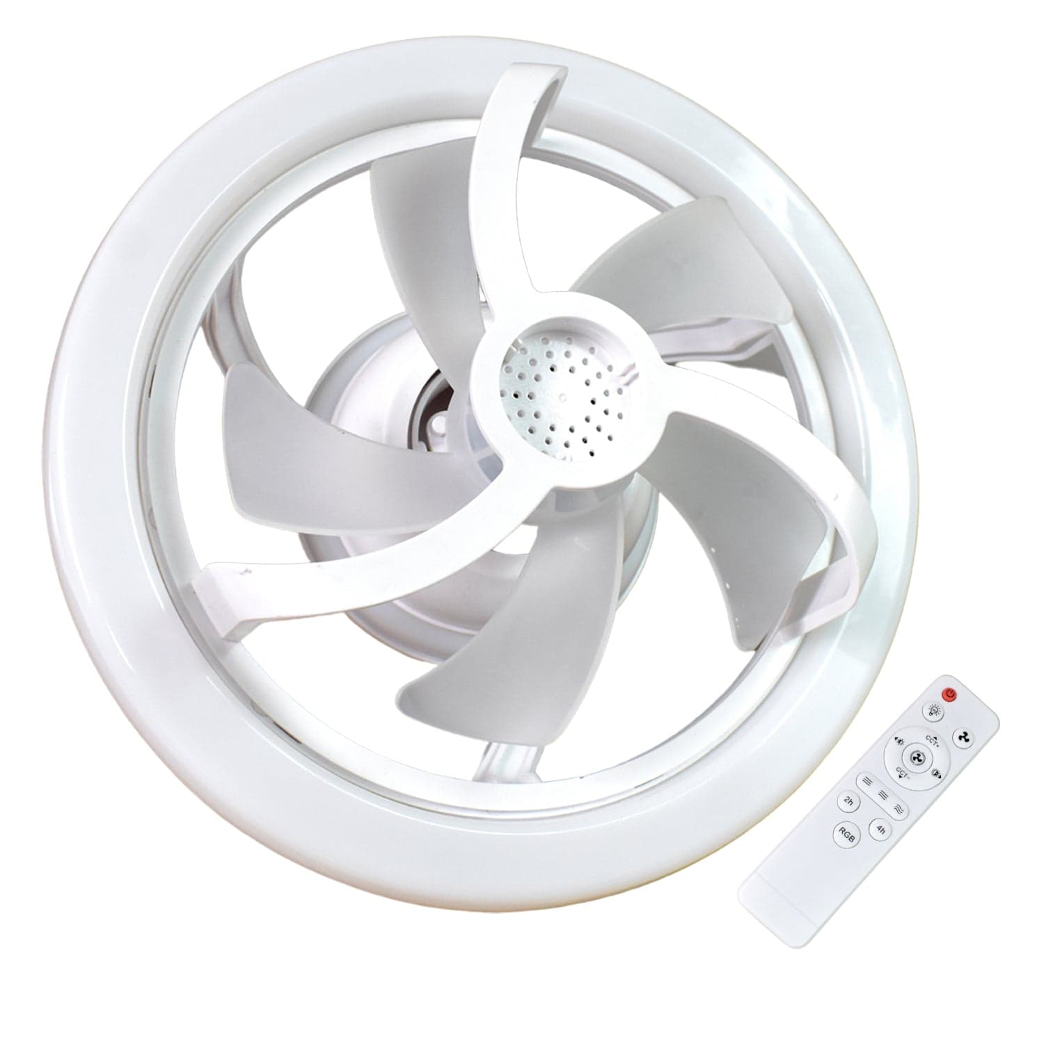 360° Rotation Ceiling Fan Light Smart Fan with Remote Control (1 Pc) thumbnail 5