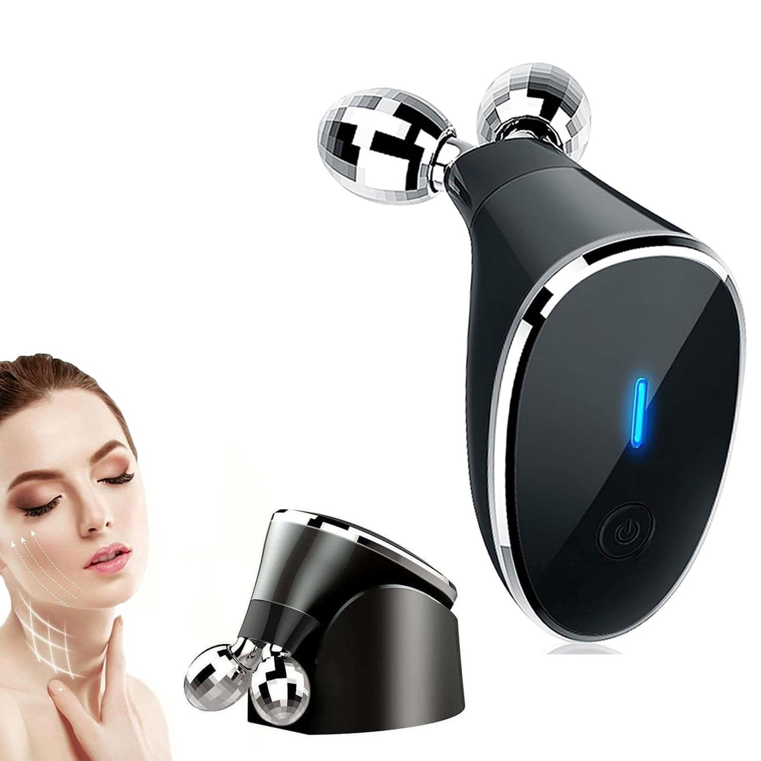 Microcurrent- Facial- Device, Micro current Face Massager Roller (1 Pc) thumbnail 1
