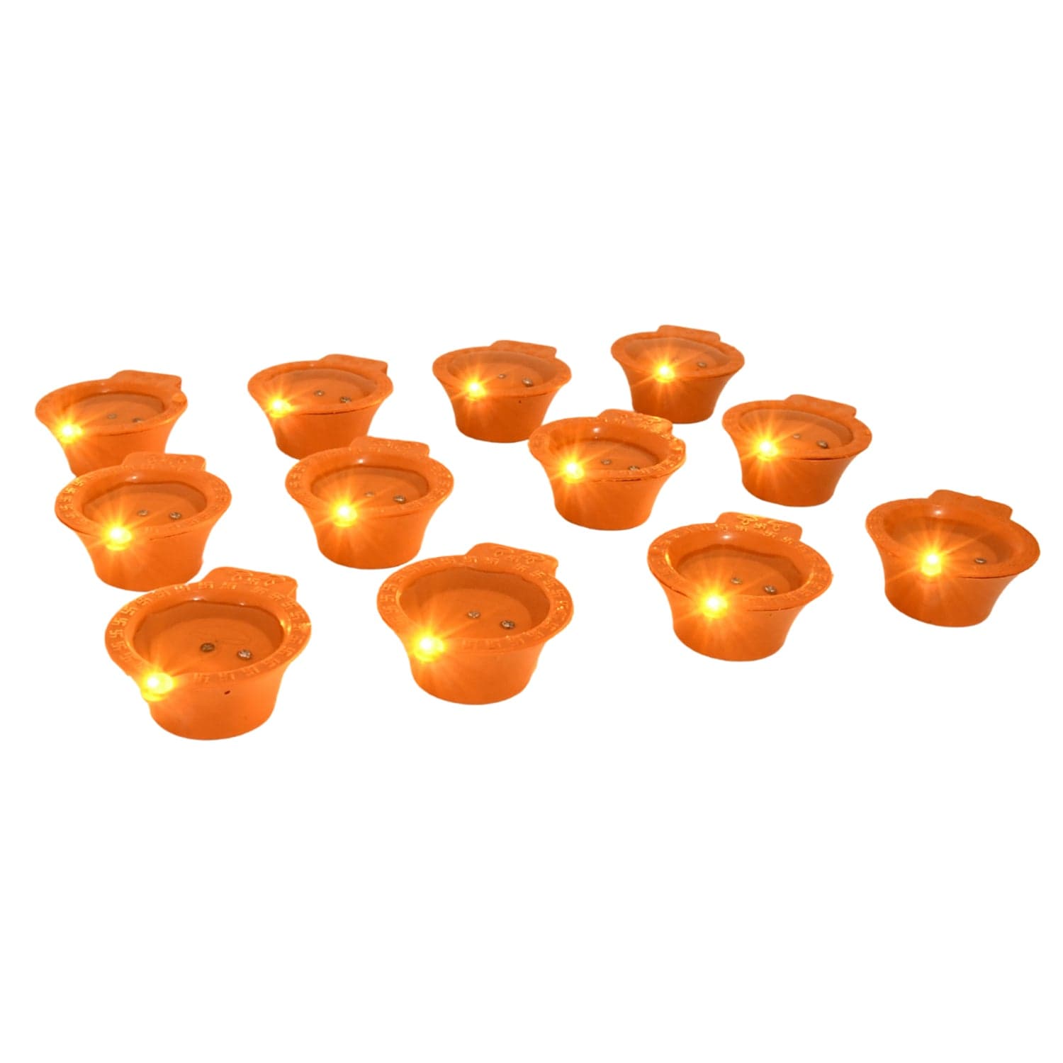 Flower Water Sensor Diyas for Diwali Decoration, Diwali (12 Pcs Set) thumbnail 5