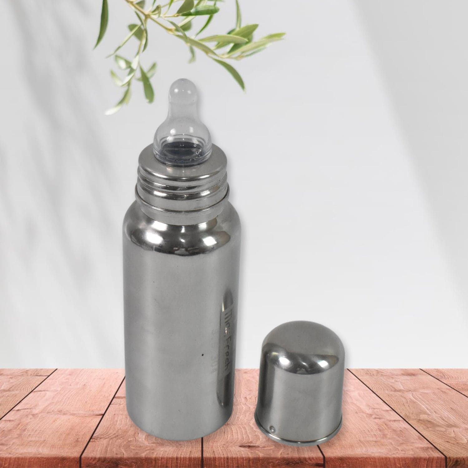 Stainless Steel Baby Feeding Bottle, Milk Feeding (250 ML) thumbnail 4