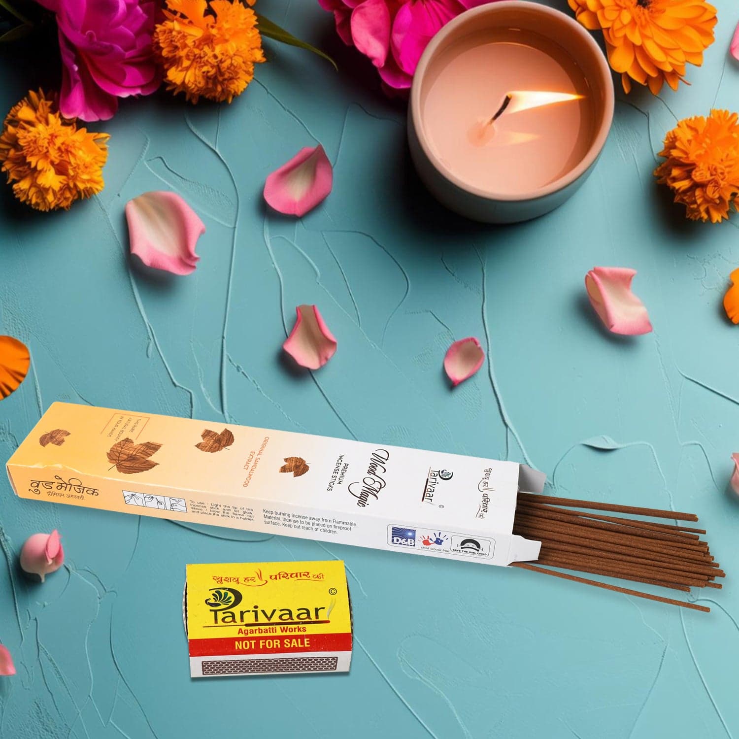 Mix Flavour Incense Sticks / Agarbatti (90 GM With Machis / Mix 1 Packet) thumbnail 3