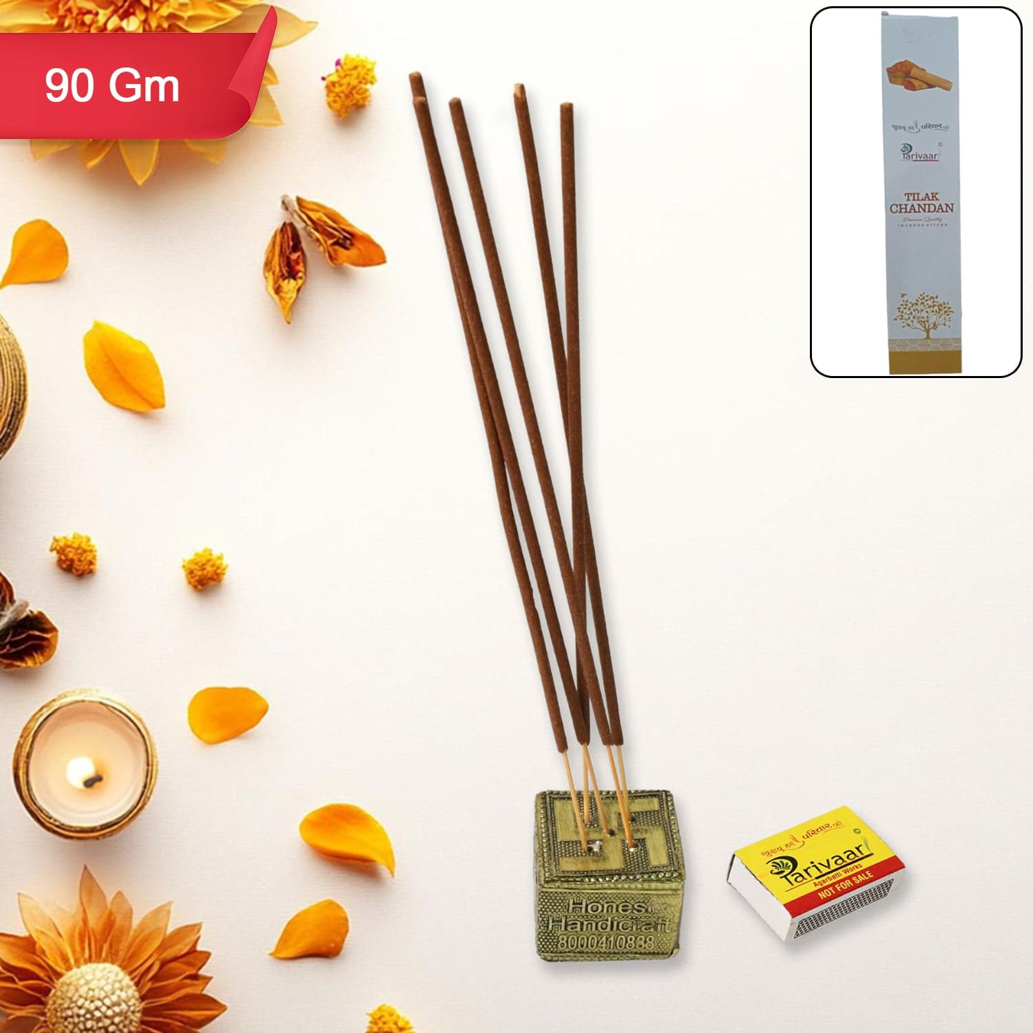 Mix Flavour Incense Sticks / Agarbatti (90 GM With Machis / Mix 1 Packet) thumbnail 7