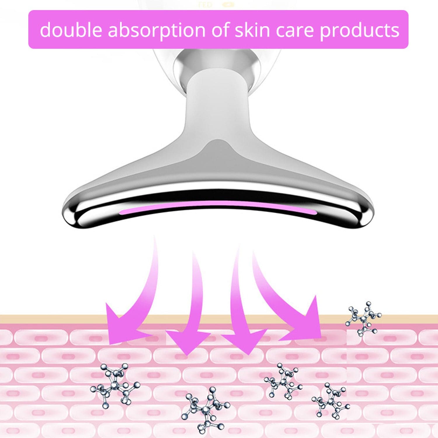 Electric Face Massager Wrinkle Remover LED Photon Face Beauty Device (1 Pc / Plastic) thumbnail 6
