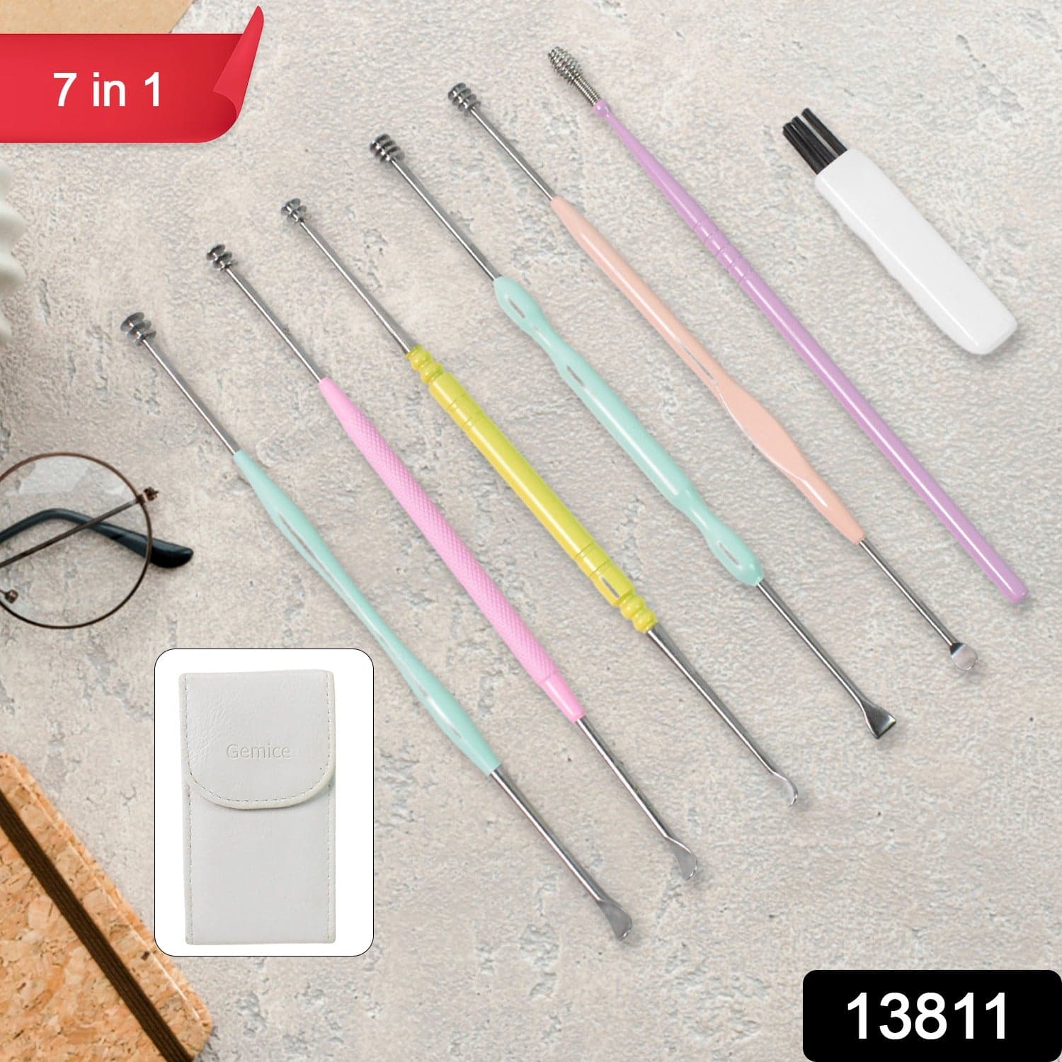 7 Pcs Earwax Removal Kit | Ear Cleansing Tool Set thumbnail 2