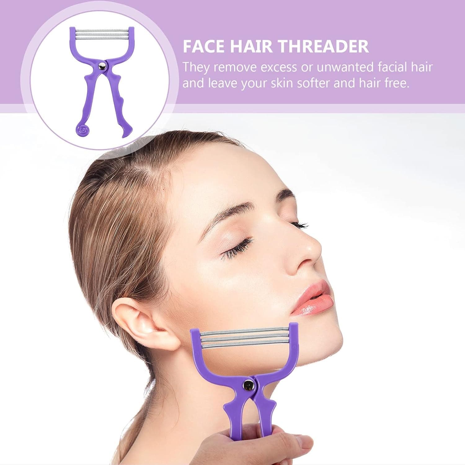 Facial Hair Remover Depilator Threading Hair Removal Face (1 Pc) thumbnail 6