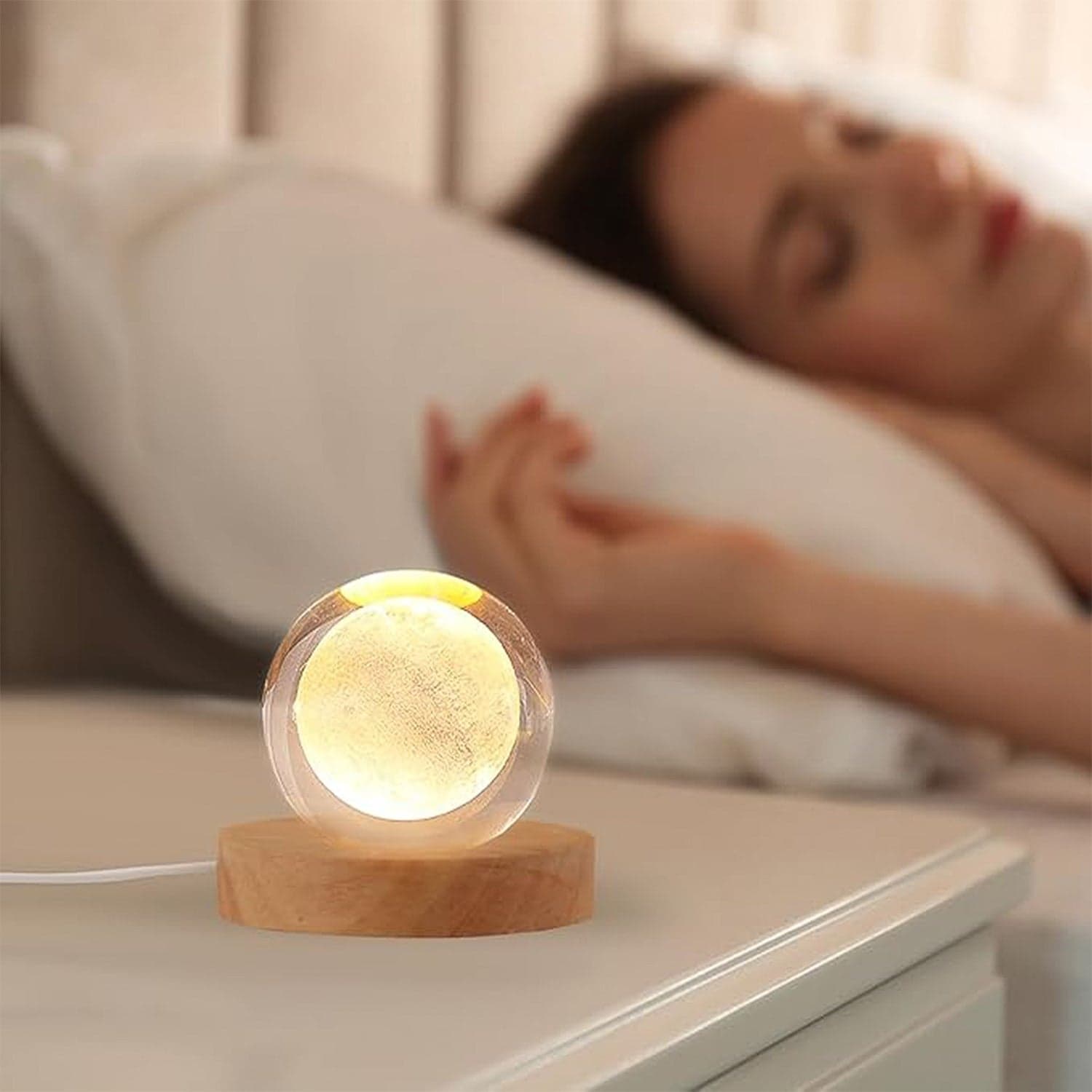 3D Crystal Ball lamps With Base (1 Pc / Mix Design) thumbnail 10