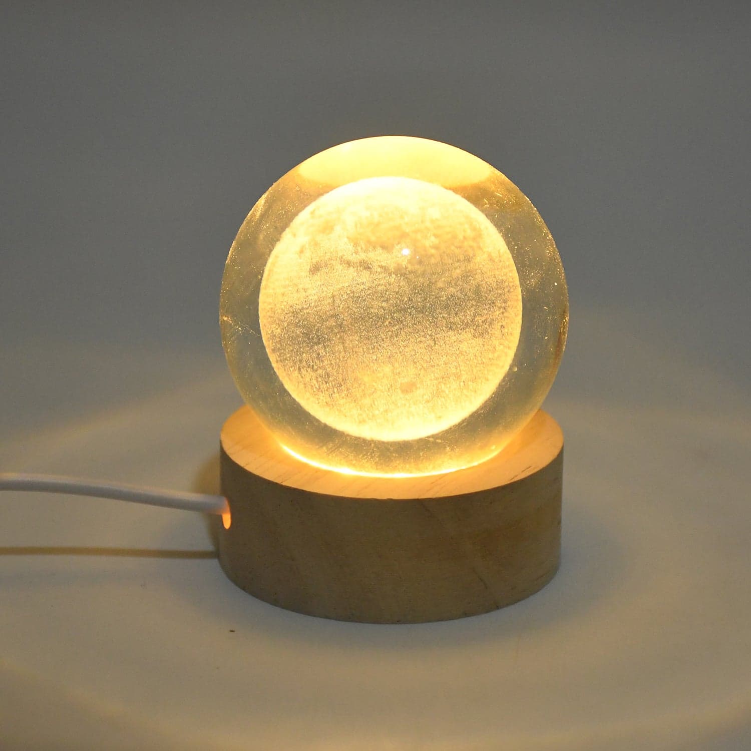 3D Crystal Ball lamps With Base (1 Pc / Mix Design) thumbnail 8