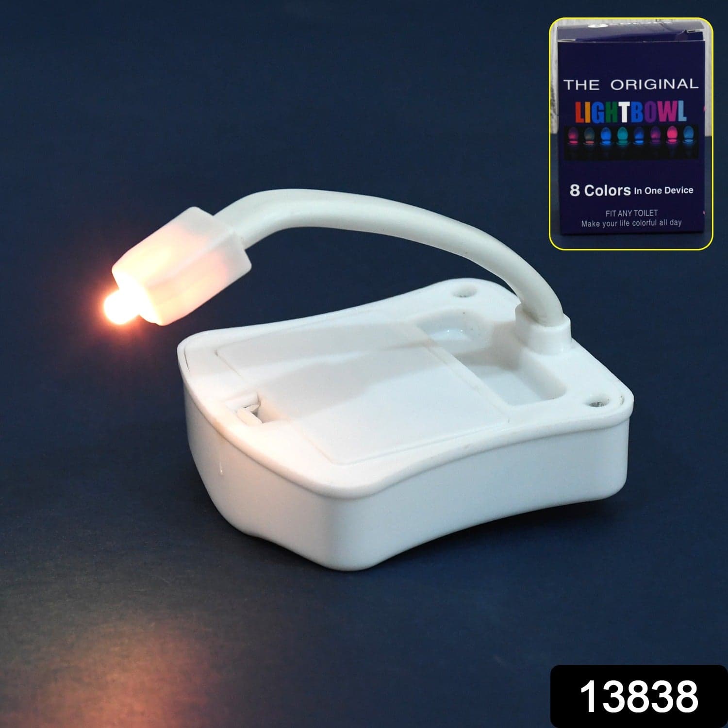 Toilet Light, LED Toilet Bowl Light Toilet Cover Lamp (1 Pc / Battery Not Included) thumbnail 2