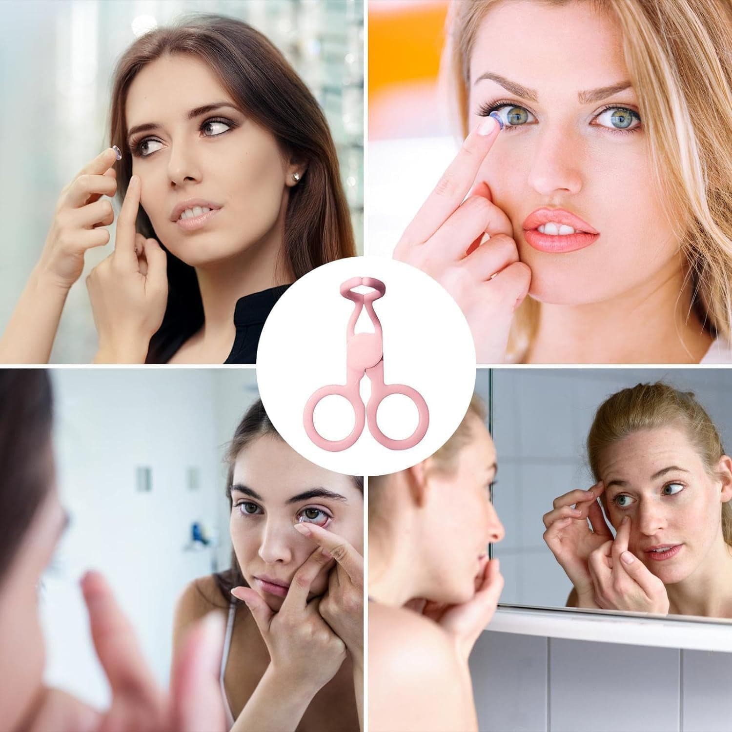 Plastic Ergonomic Women Eye Care Contact Lenses Inserter Remover Tool (1 Pc) thumbnail 7
