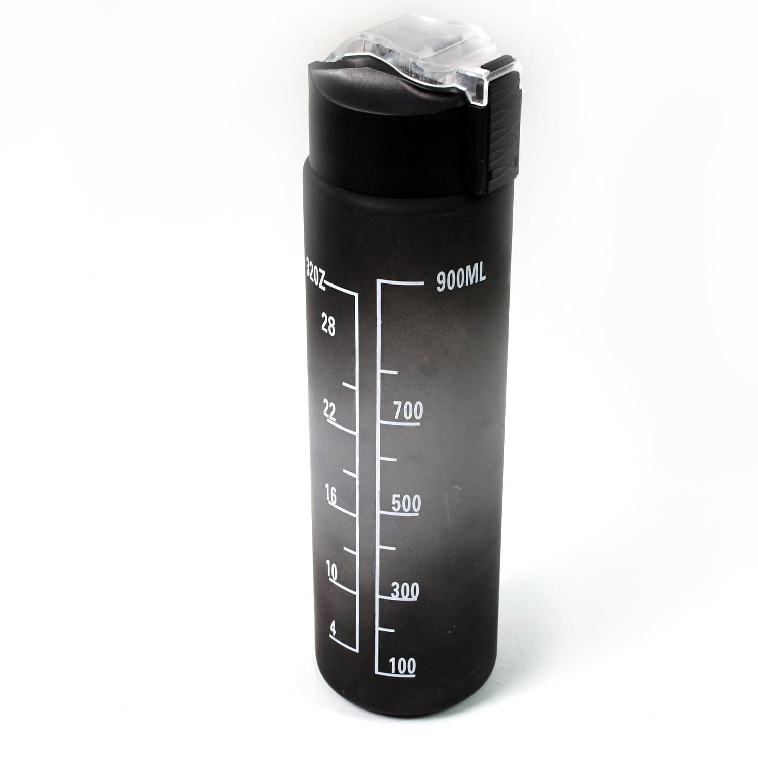 Plastic Black Motivational Water Bottle with Straw (900 ML) thumbnail 5