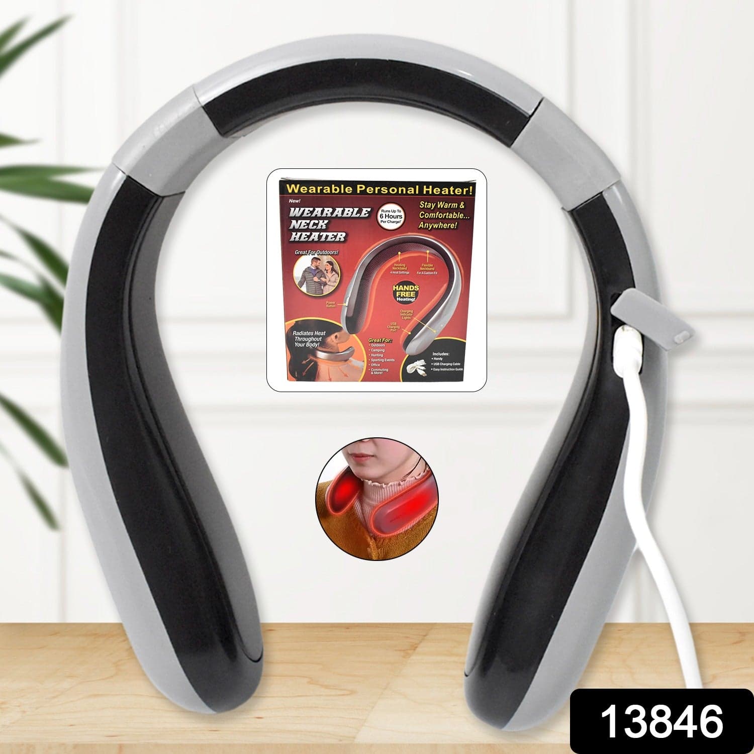 USB Type C Rechargeable - Wearable Neck Heater (1 Pc) thumbnail 2