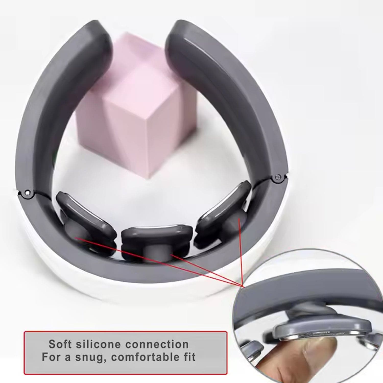 6 Heads Smart Electric Neck and Back Pulse Massager Wireless (1 Pc) thumbnail 3