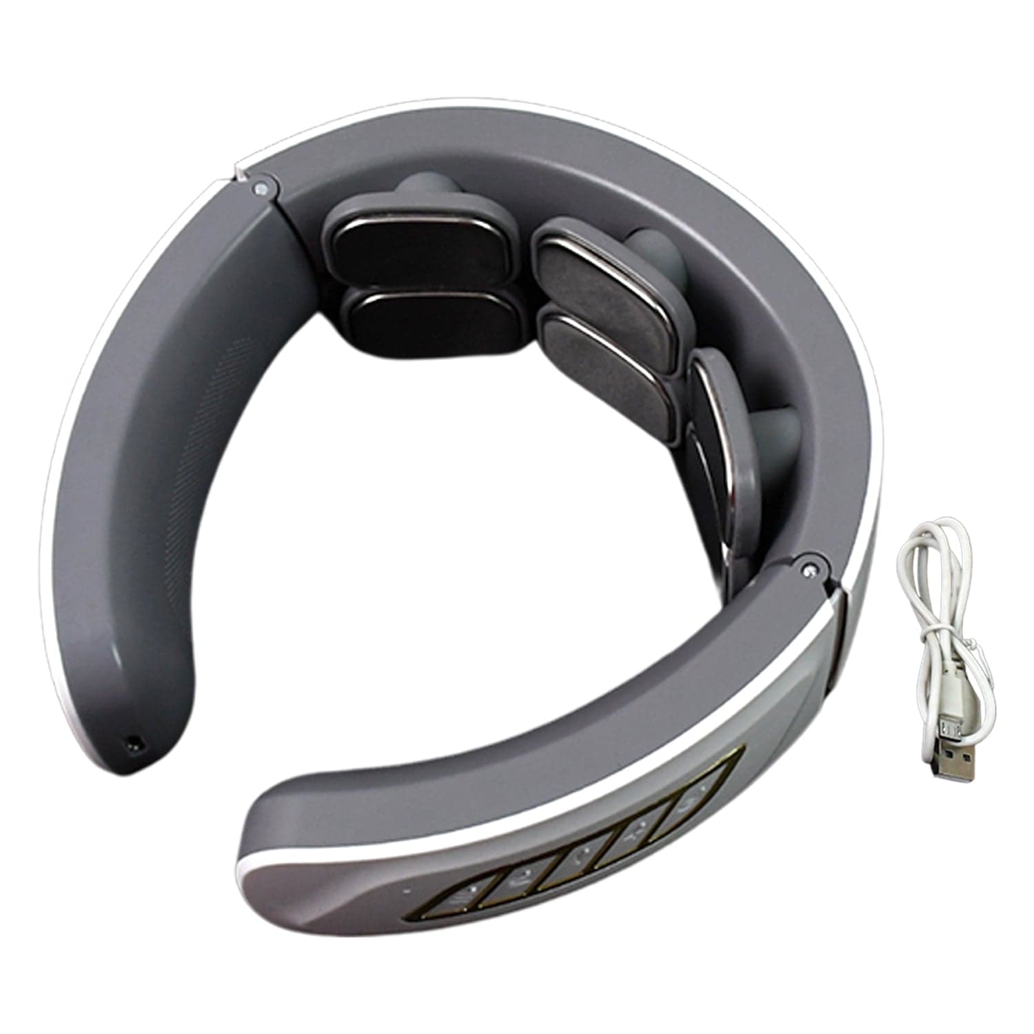 6 Heads Smart Electric Neck and Back Pulse Massager Wireless (1 Pc) thumbnail 5