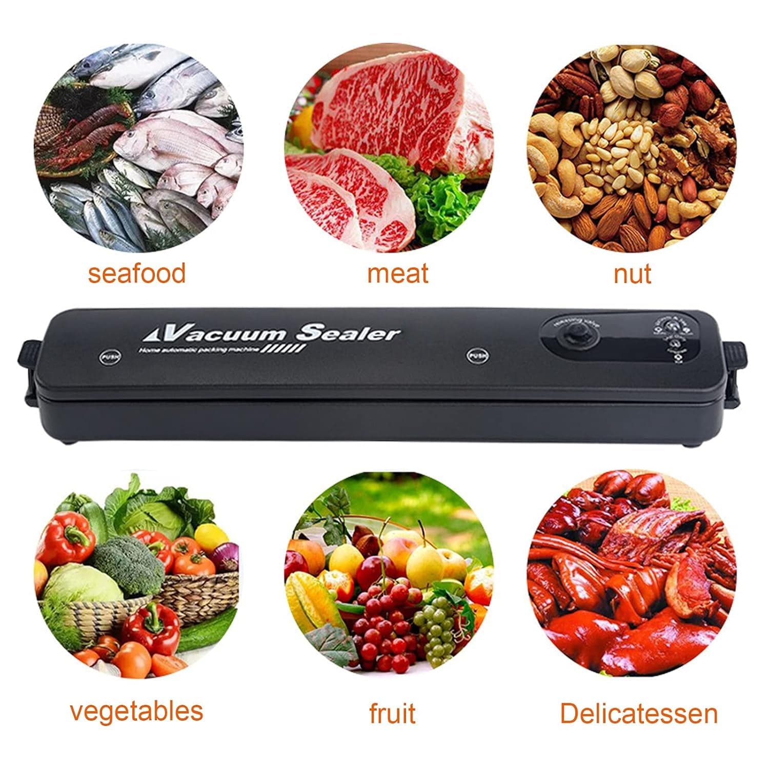 Vacuum Sealer Machine with 10 Bags, Automatic Hands-Free, Smart Food Preservation (1 Set) thumbnail 7