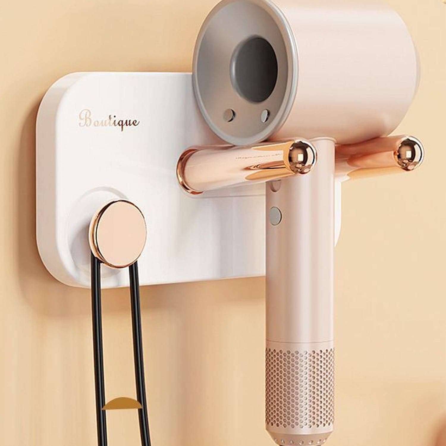 Hair Dryer Wall Mount, Self Adhesive Hair Dryer Holder (1 Pc) thumbnail 3