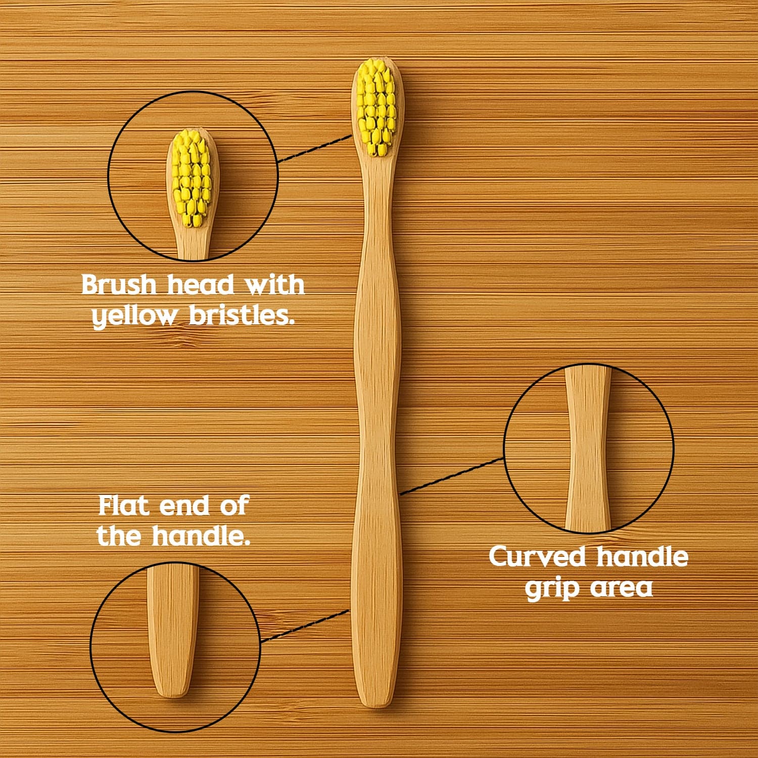 Soft Bamboo Toothbrush 1Pc thumbnail 2