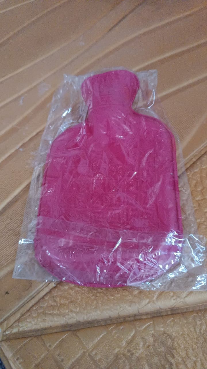 Hot Water Bottle Bag Without Cover For Pain Relief (1 Pc / Mix Design & Color) thumbnail 9