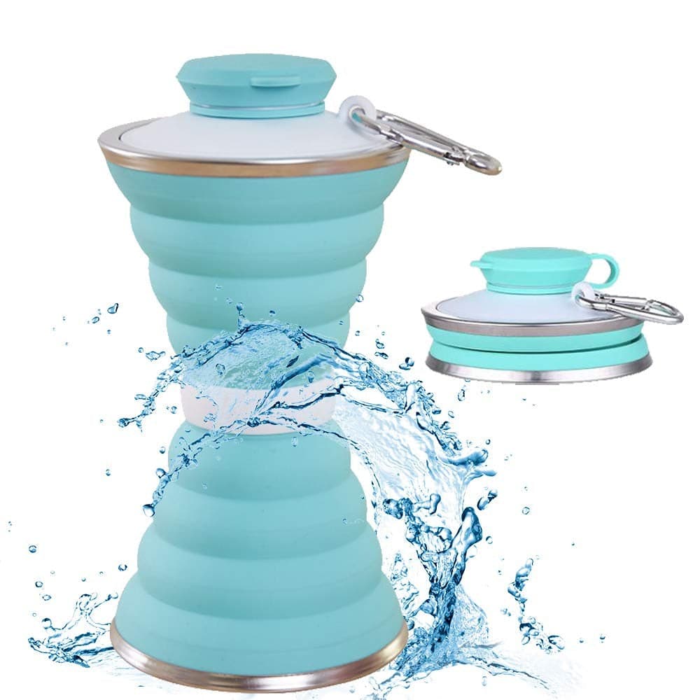 Silicone Collapsible Water Bottle for Camping & Sports (BPA Free, Leak Proof) thumbnail 1