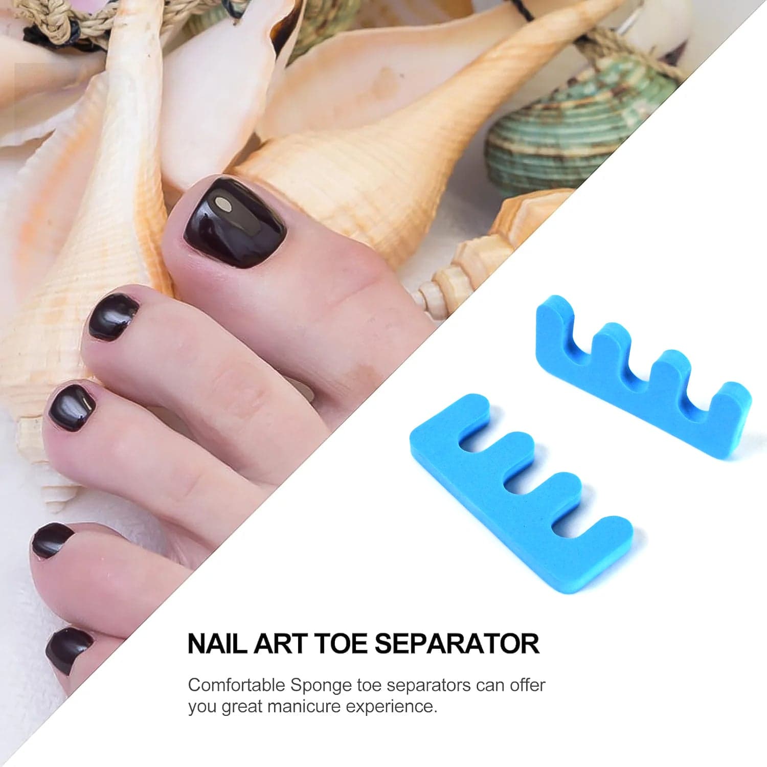 Toe Separators, Toe Spacers Sponge Toe Stretcher Pedicures (1 Pair) thumbnail 6