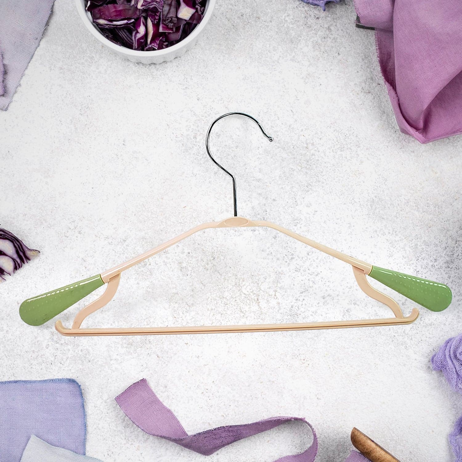 PP Cloth Hanger Set of 1 with Zinc Plated Steel Hook (1 Pc) thumbnail 1
