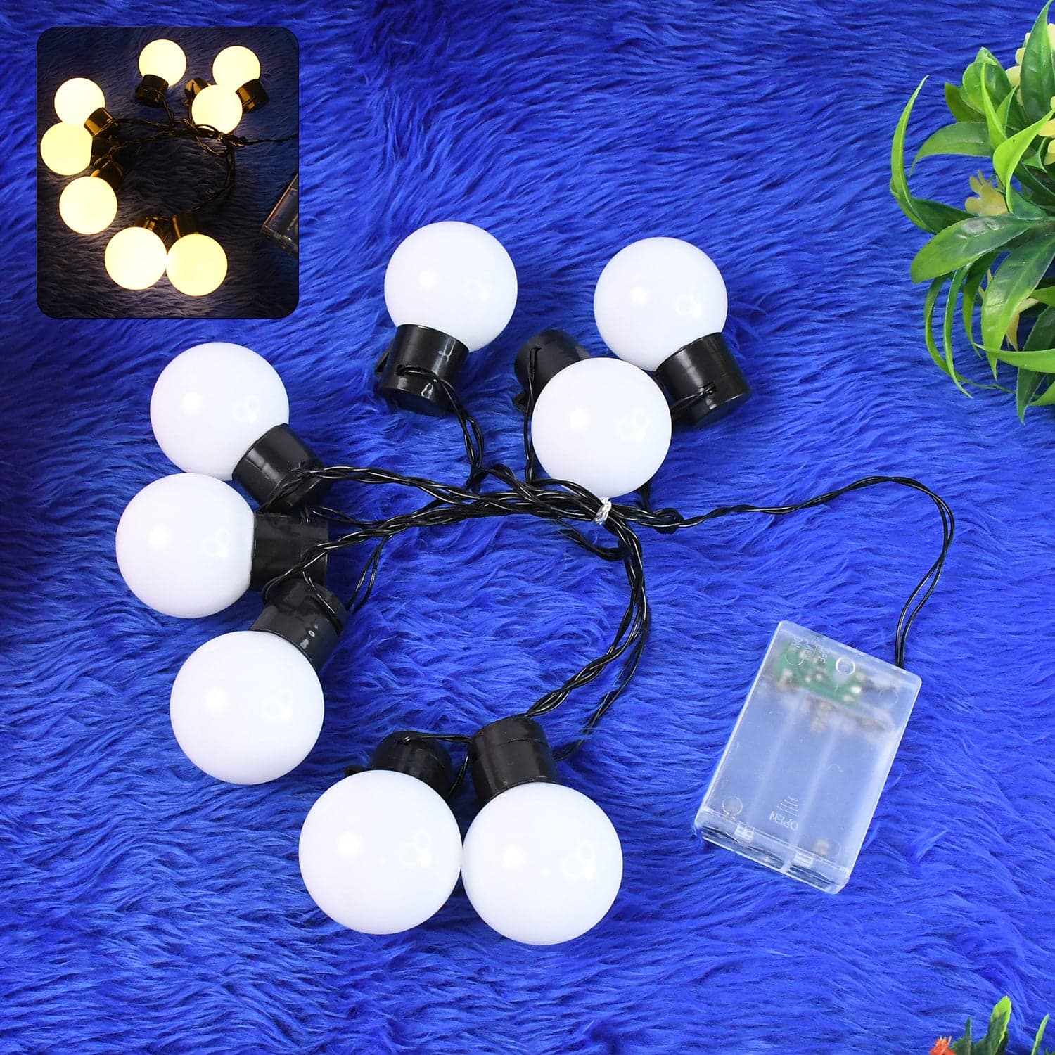 8 LED String Lights 3 Battery Operated (1 Pc / Battery Not Included) thumbnail 1