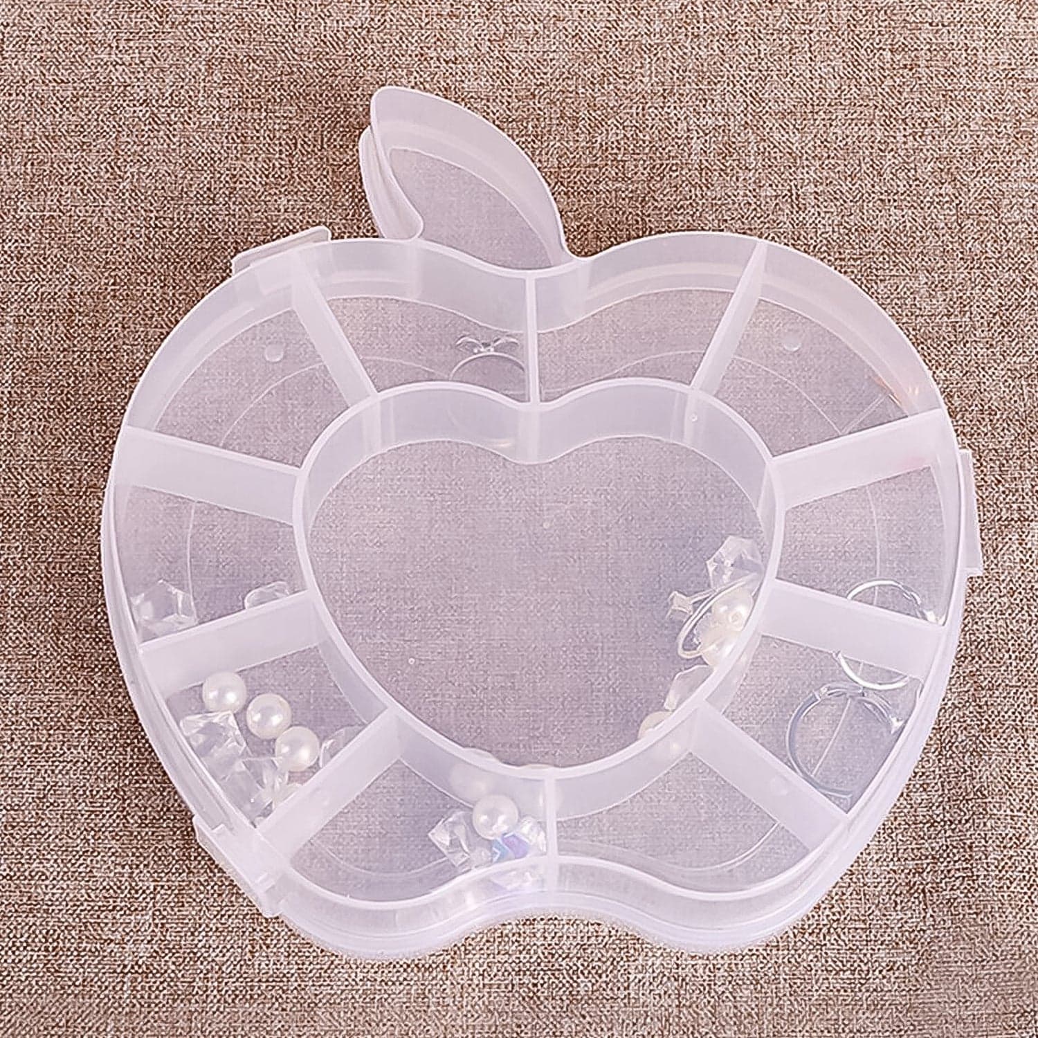 Plastic Apple Shape Jewellery Storage Box (1 Pc) thumbnail 6