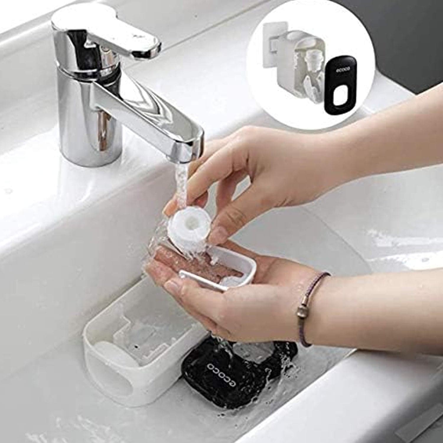 ABS Automatic Toothpaste Dispenser Space Saving for Home Bath Accessory (1 Pc) thumbnail 9