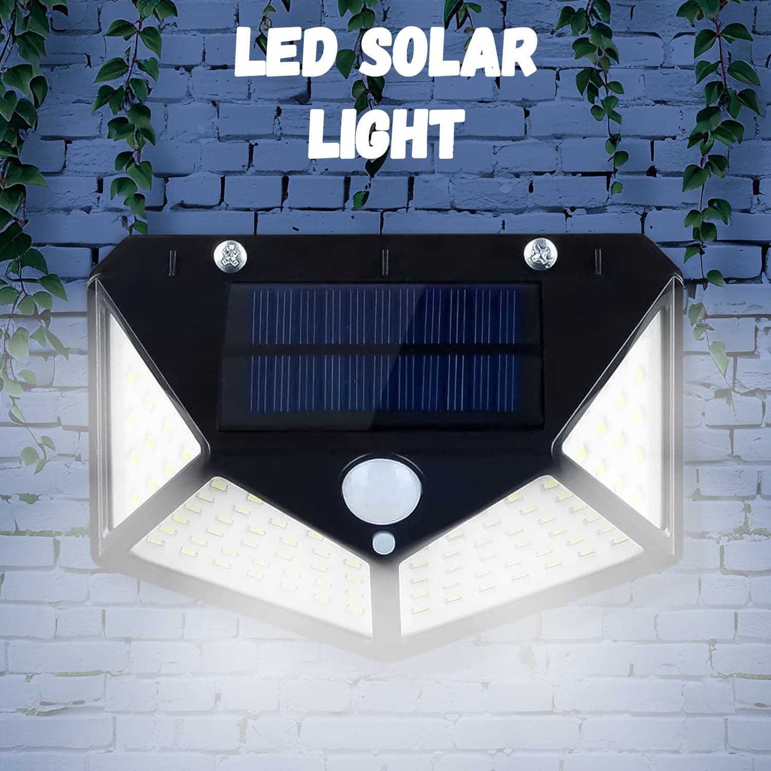Outdoor Solar Lamp 100 LED Solar Light PIR Motion Sensor Wall Light ( 1 Pc) thumbnail 3