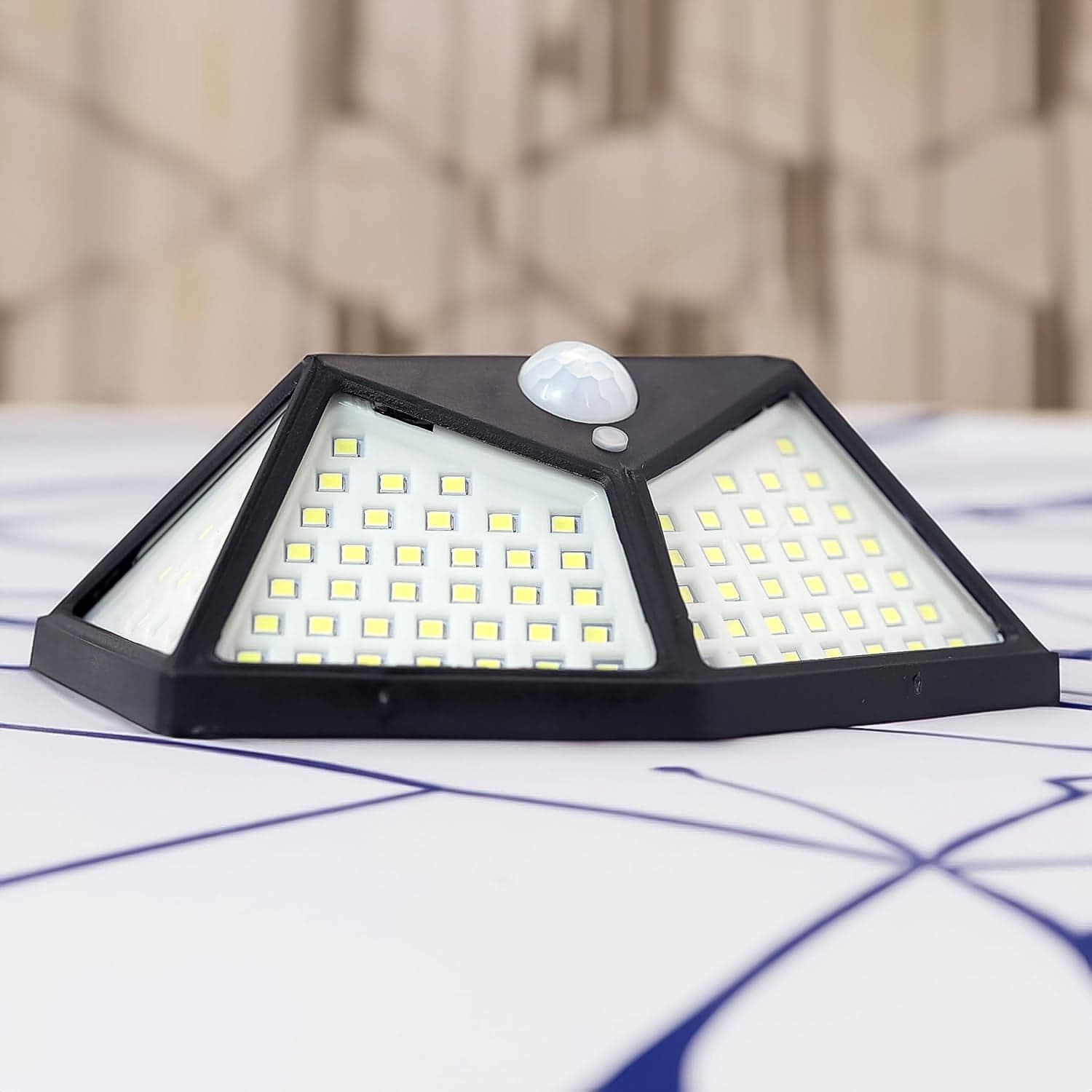 Outdoor Solar Lamp 100 LED Solar Light PIR Motion Sensor Wall Light ( 1 Pc) thumbnail 8