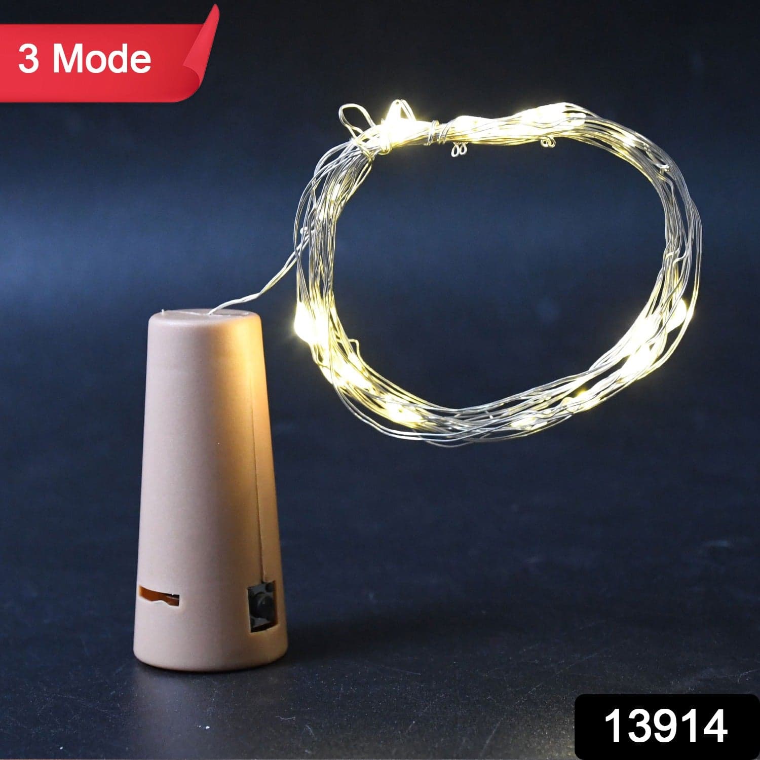Multi LED Wine Bottle Cork / Disco Lights Copper Wire String Lights (1 Pc) thumbnail 2