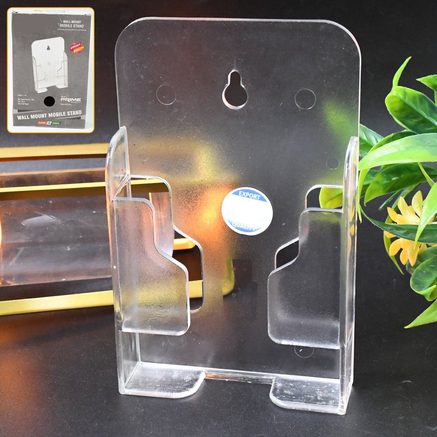 Wall Mount Mobile Phone Holder/Stand for Home and Office, thumbnail 1