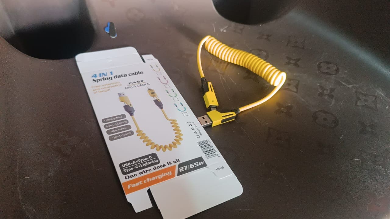 4 in 1 Spring Fast Charging Cable (1 Pc / 1.5 Mtr Long) thumbnail 8