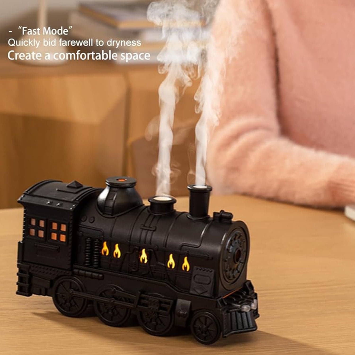 Train Shape Portable Mini Humidifier (1 Pc / Mix Color) thumbnail 9