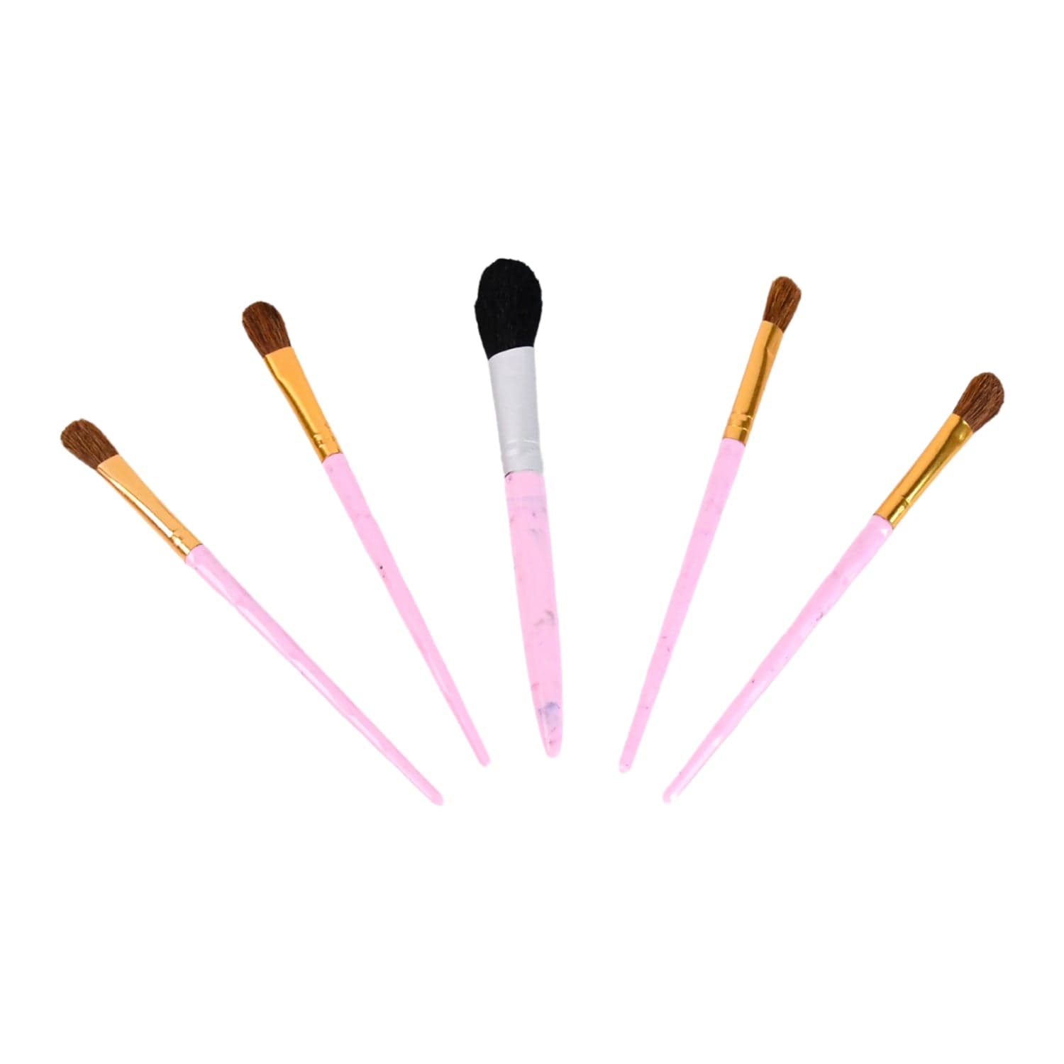 5pc Makeup Brush tools kit (5 Pcs Set / Mix Color) thumbnail 5