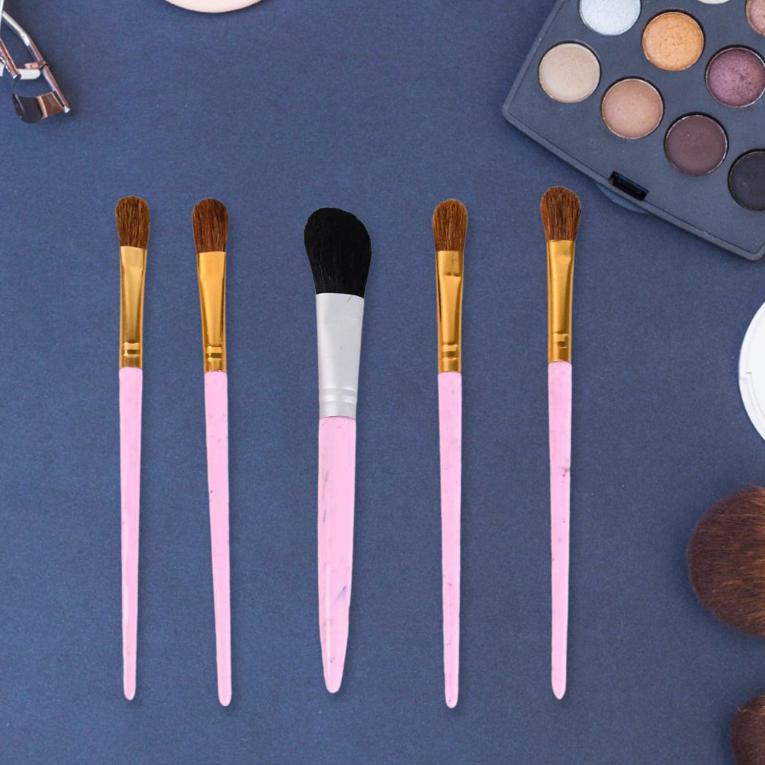 5pc Makeup Brush tools kit (5 Pcs Set / Mix Color) thumbnail 6