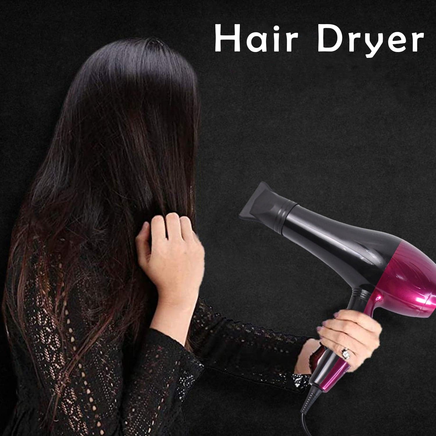Professional High Power Multi Purpose Hair Dryer Salon (220V,50-60Hz / 1 Pc) thumbnail 3