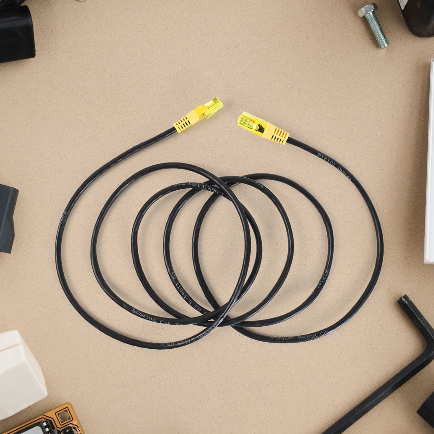 Heavy Duty Cat 5 Ethernet Cable Internet Cable (2 Mtr. / 1 Pc) thumbnail 3