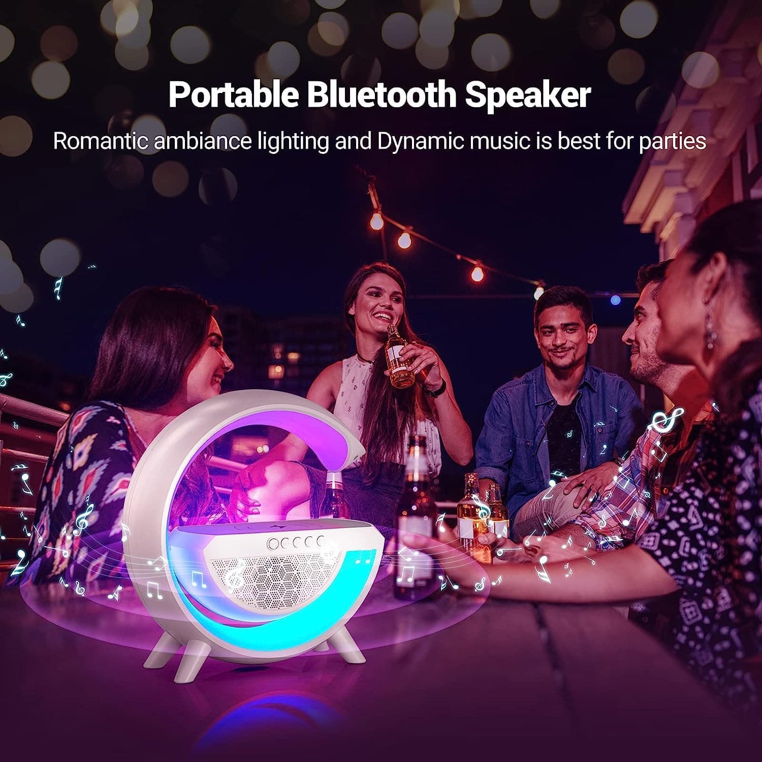 3-In-1 Multi-Function Led Night Lamp With Bluetooth Speaker ID-1393 thumbnail 5