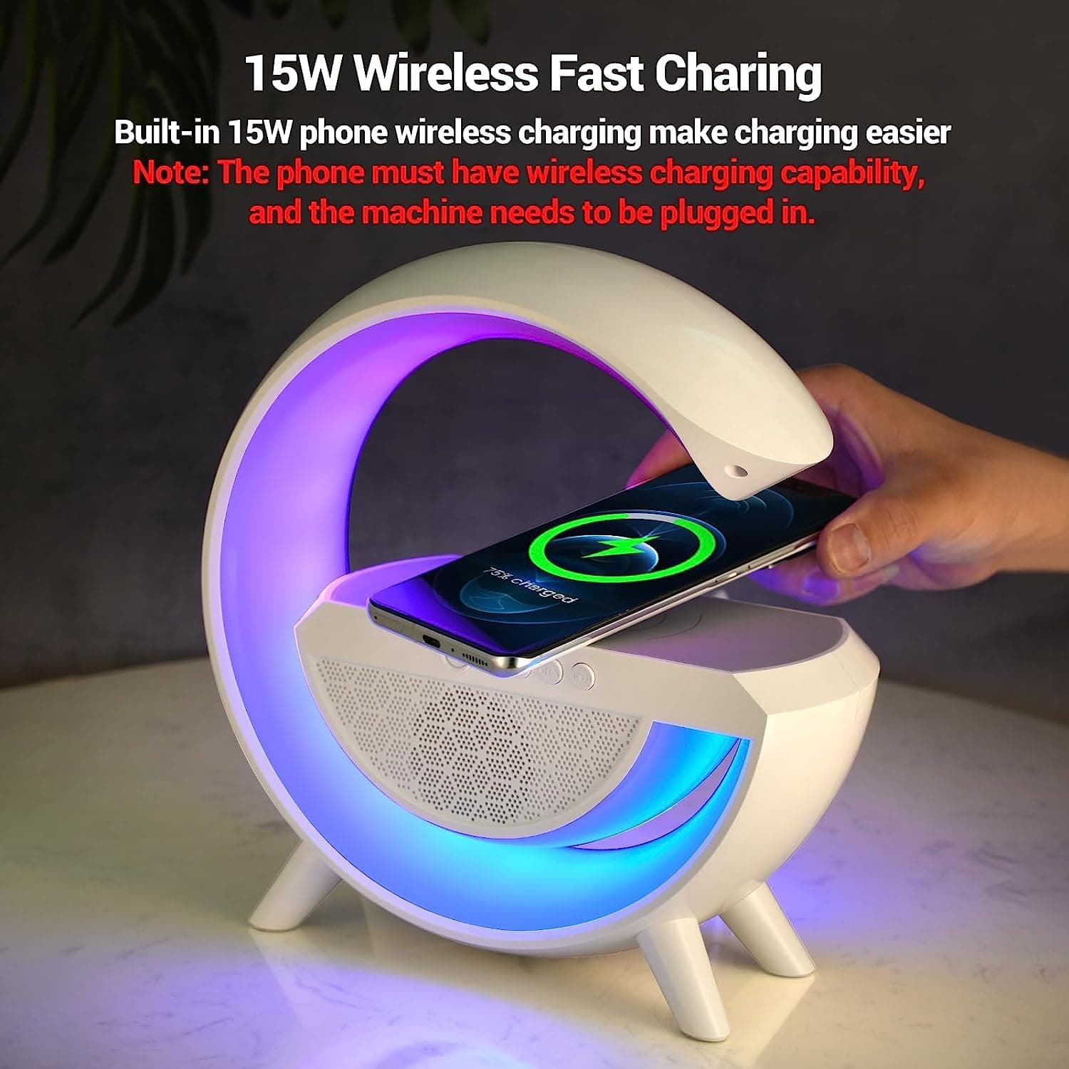 3-In-1 Multi-Function Led Night Lamp With Bluetooth Speaker ID-1393 thumbnail 6