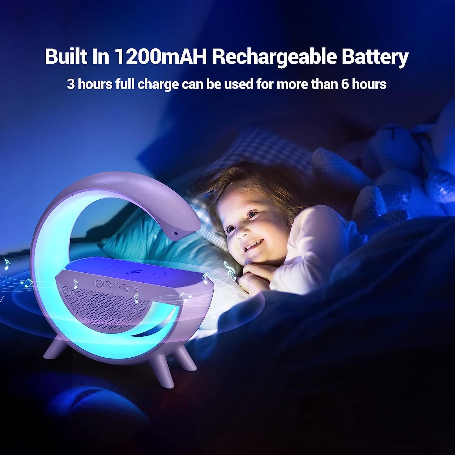 3-In-1 Multi-Function Led Night Lamp With Bluetooth Speaker ID-1393 thumbnail 8