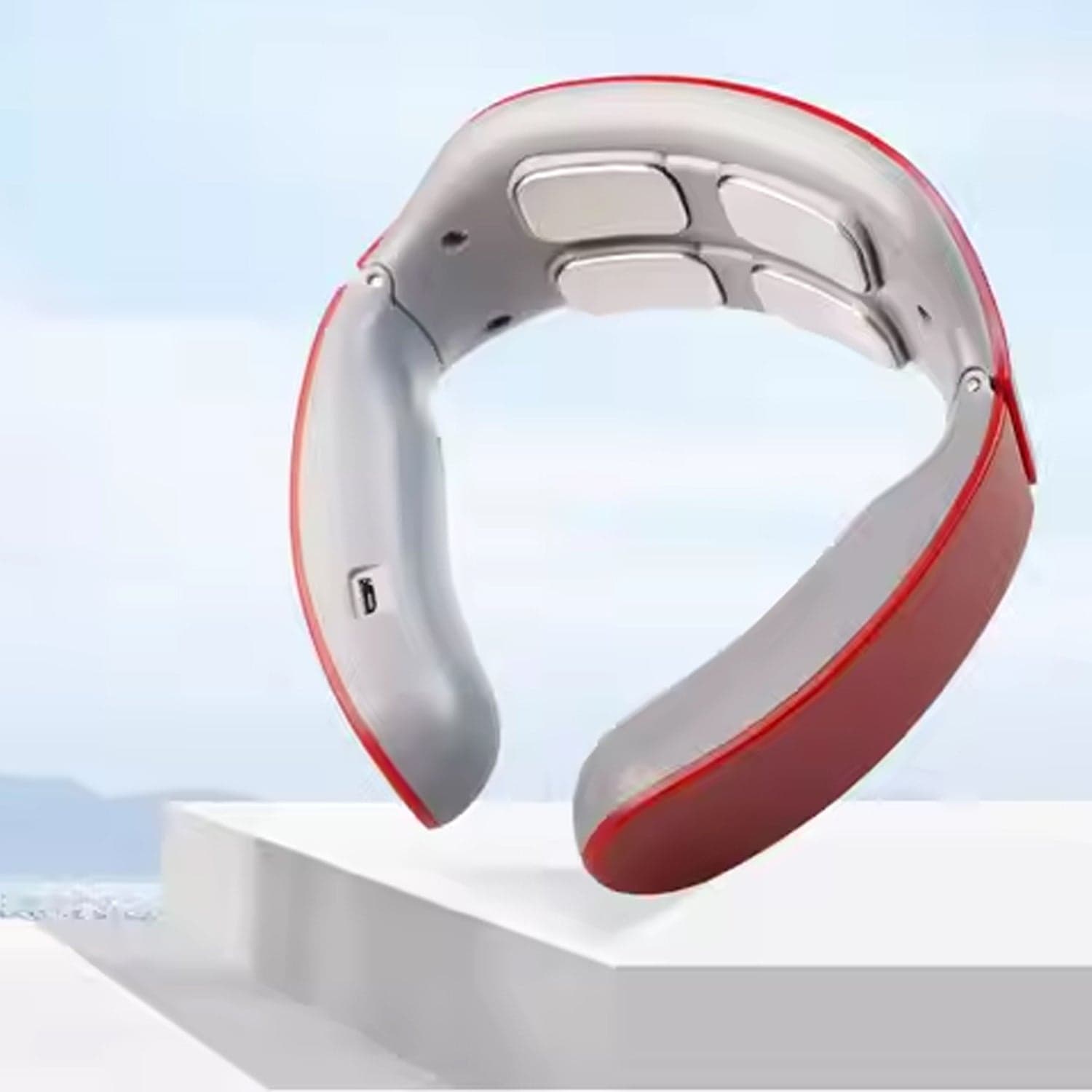 4 Heads Smart Electric Neck and Back Pulse Massager (1 Pc / Mix Design) thumbnail 4