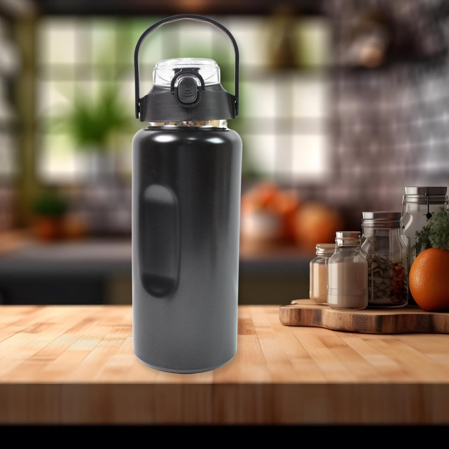 3 In 1 Stainless Steel Insulated Water Bottle, Double Wall Vacuum (3 Pcs Set / Different Size) thumbnail 6