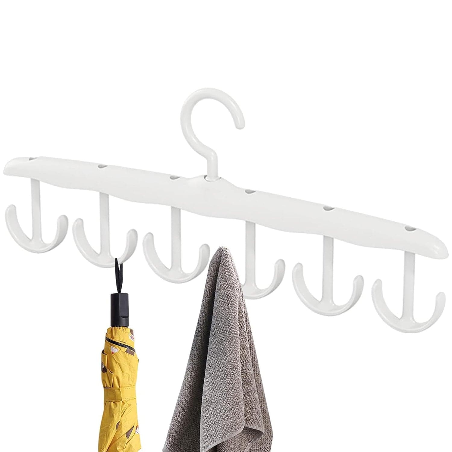 Rotatable Tank Top Hanger of Space Saving Closet Organizer for Dorms & Apartments (12-Hook) thumbnail 7