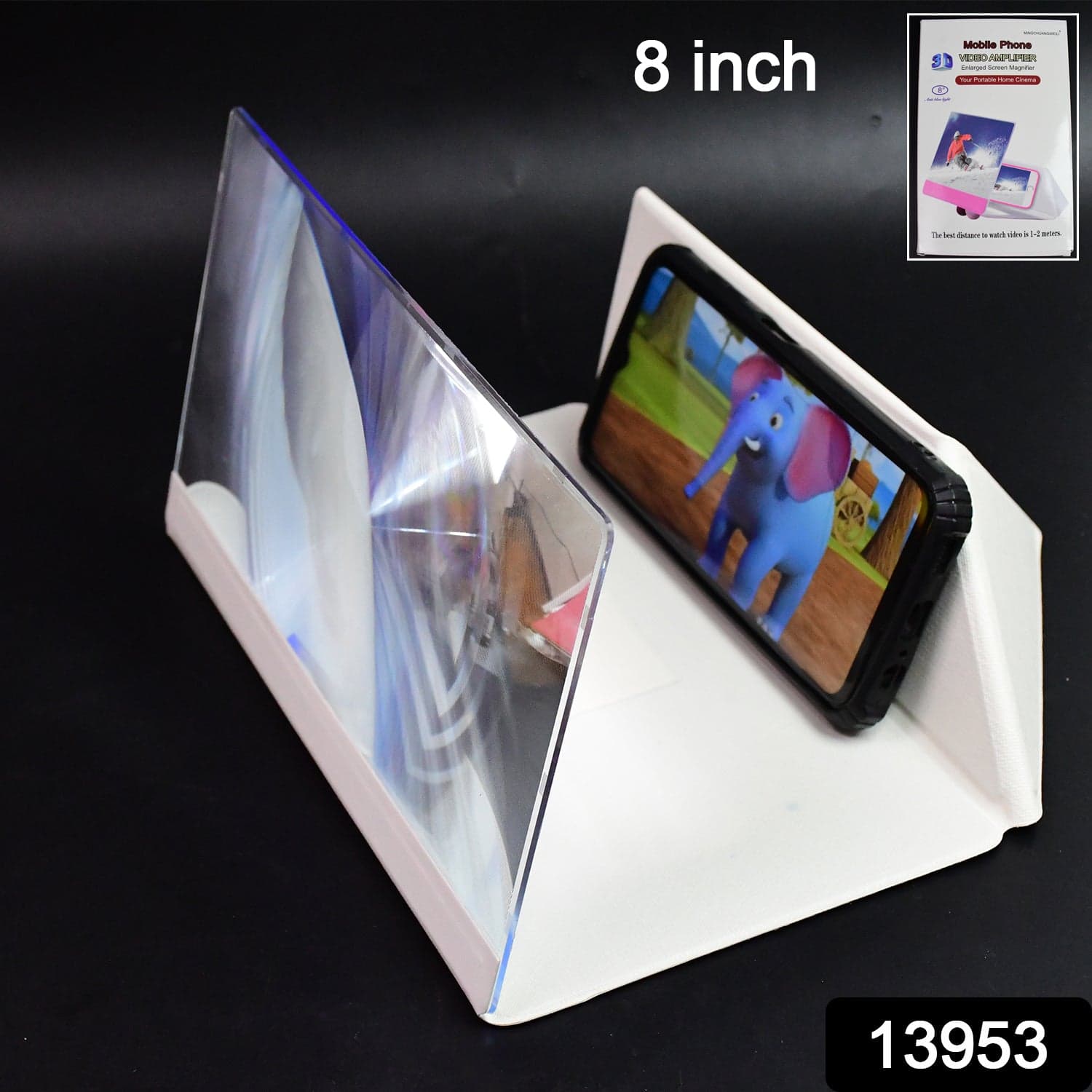 3D HD Mobile Phone Screen Magnifier Amplifier (1 Pc / 8 Inch) thumbnail 2