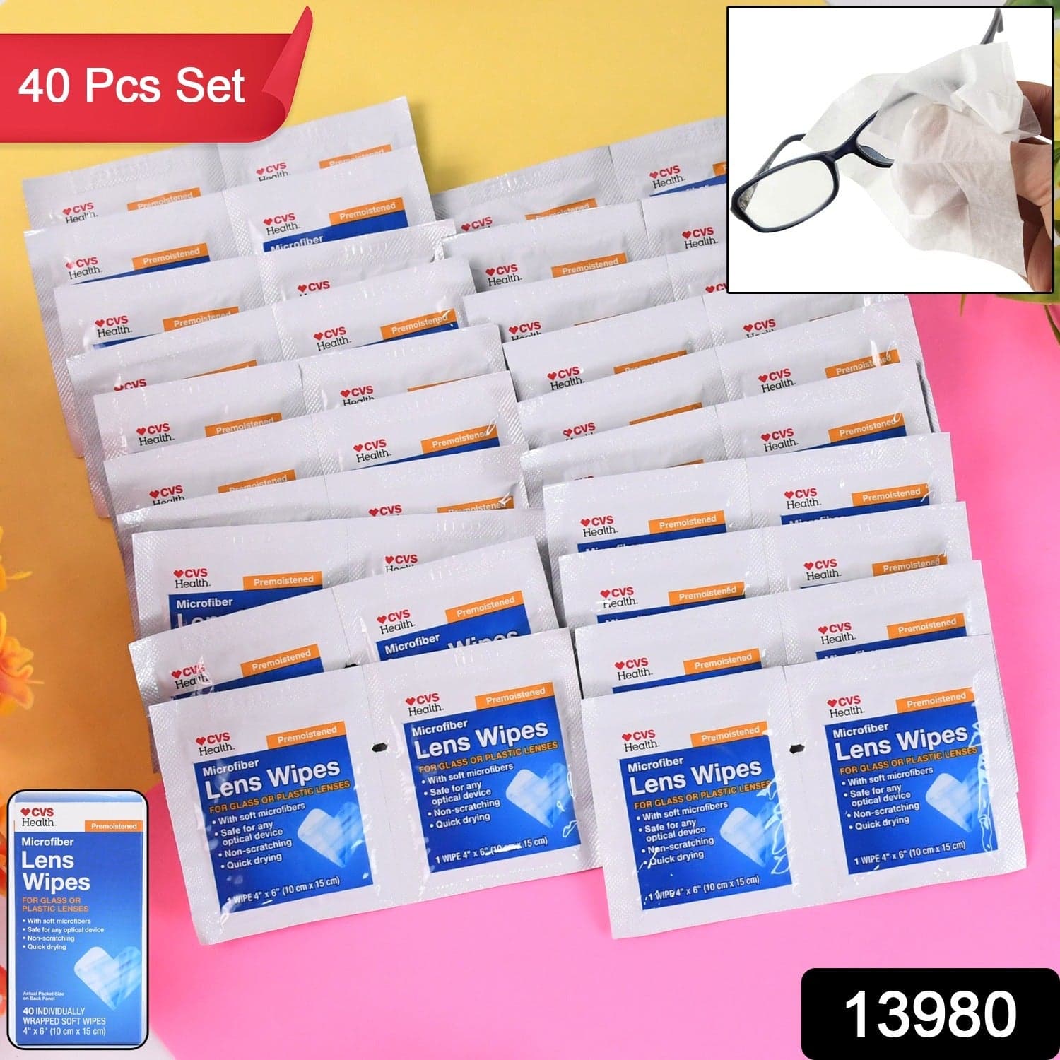 Pre-Moistened Lens Cleaning Wipes thumbnail 1