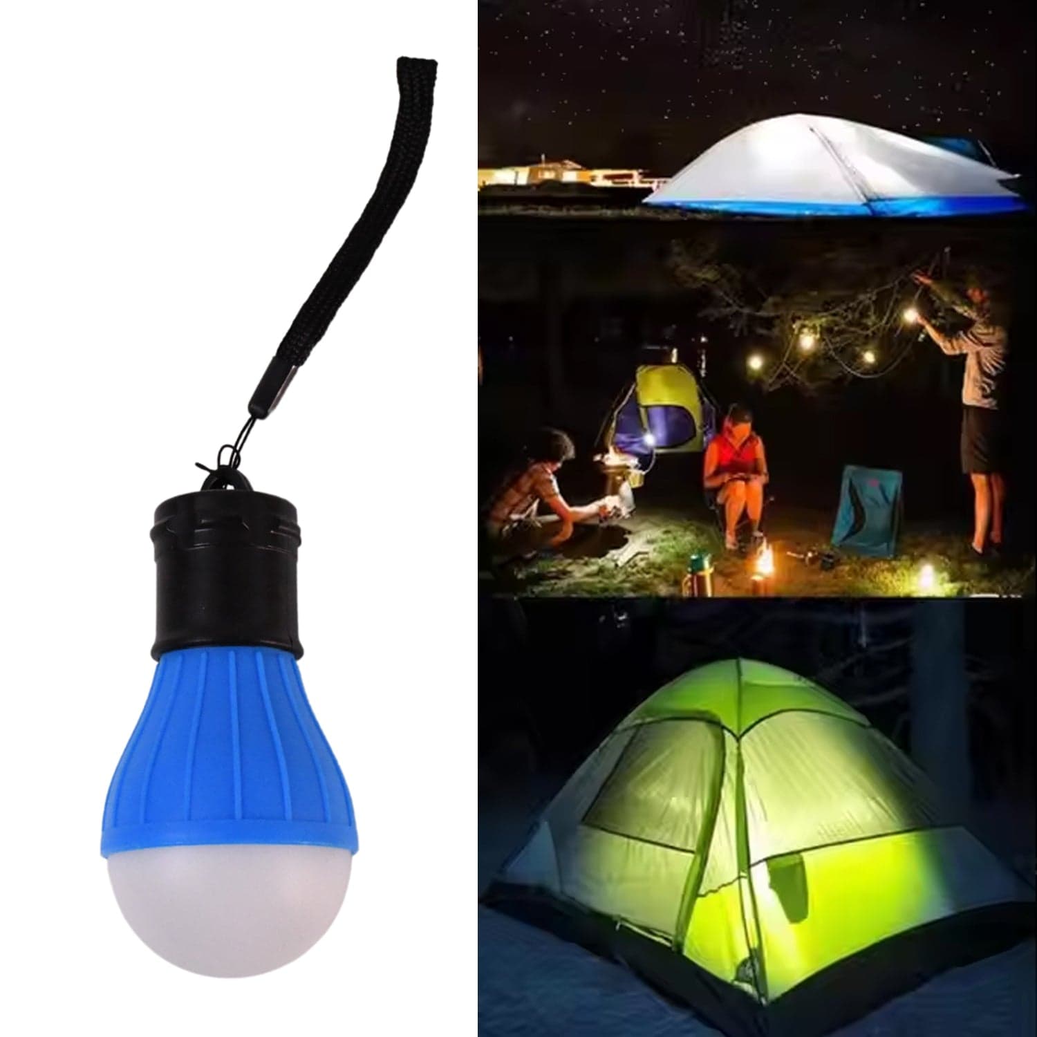 LED Camping Tent Lantern, Portable Outdoor Waterproof Emergency Light Bulb thumbnail 6