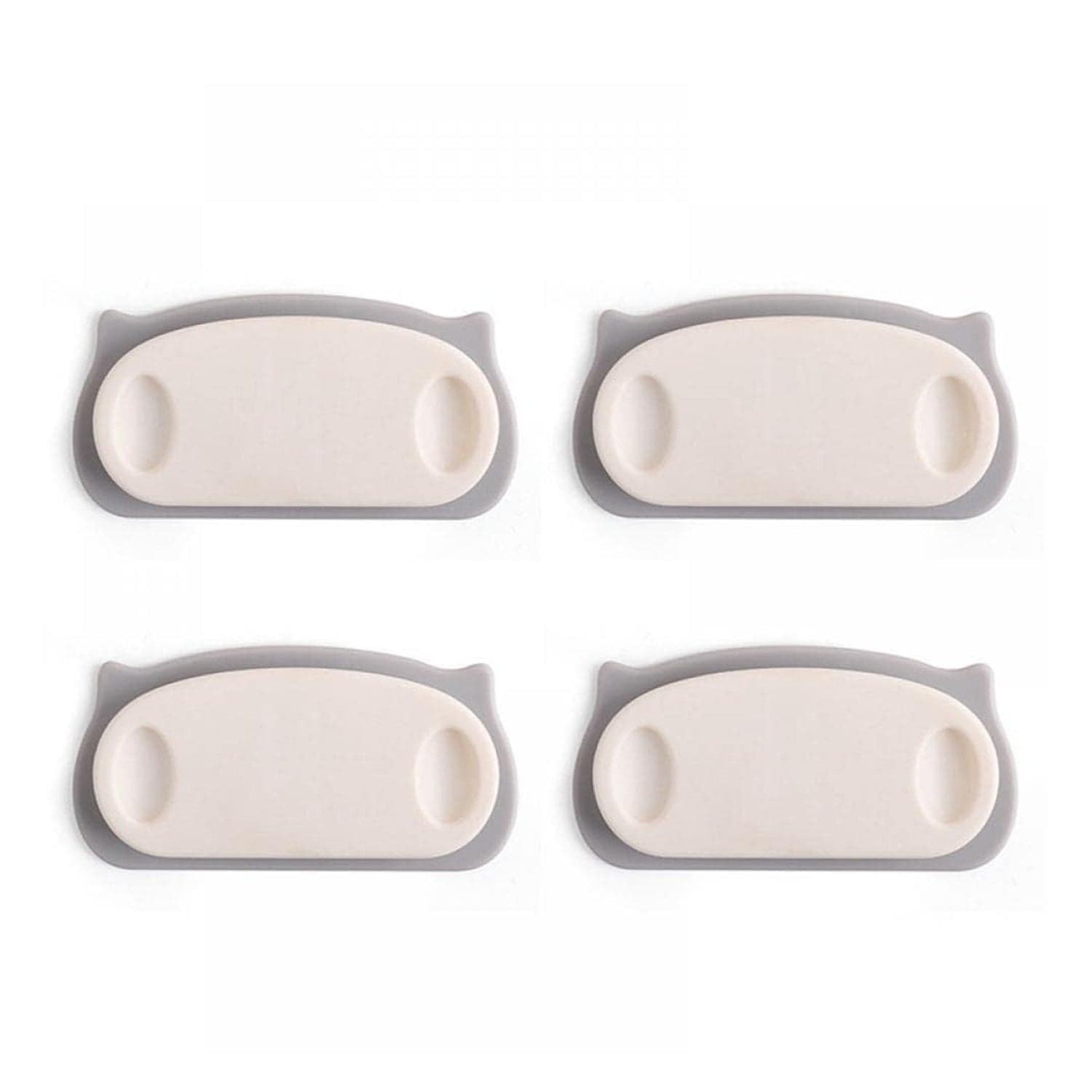 Pig Plug Wire Organizer Cable Holder Clips with Self-Adhesive Pad (4 Pcs Set) thumbnail 5