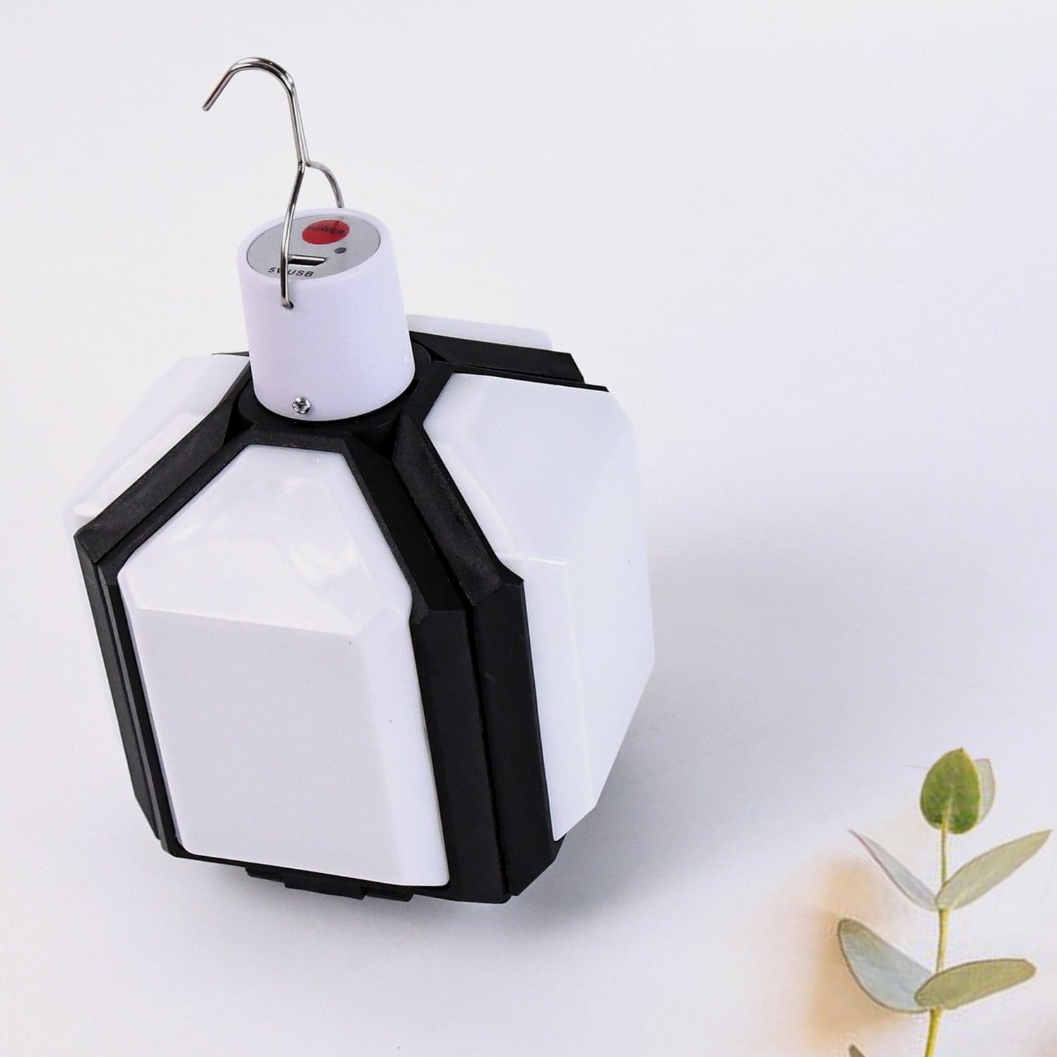 Foldable Camping Light USB Rechargeable LED Lamp with Hanging Hook (1 Pc) thumbnail 5
