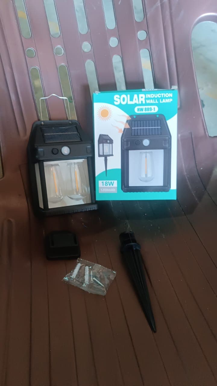 18W Solar Wall Double Lights / Lamp with 2 Modes & Motion Sensor (1 Pc) thumbnail 7